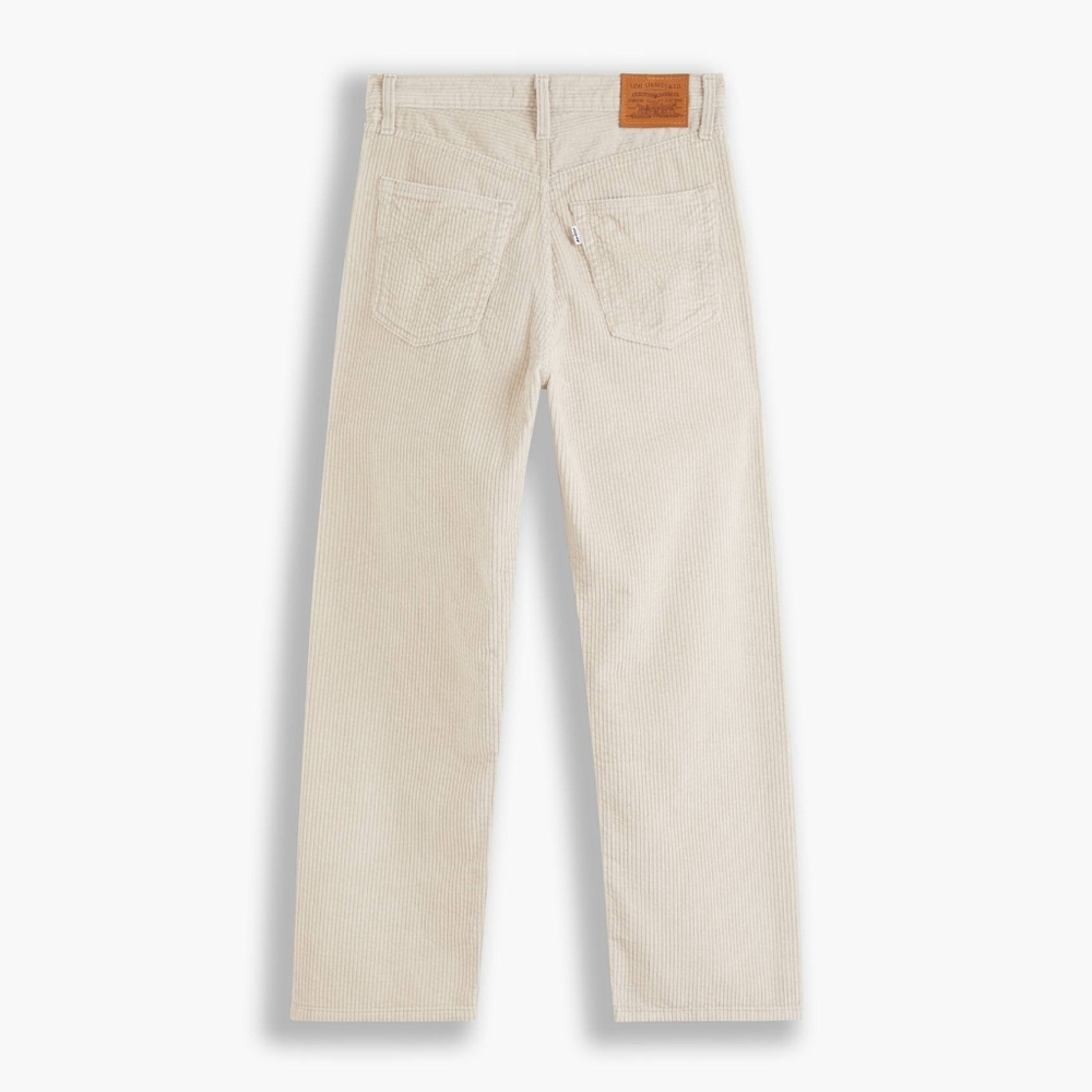 Levis Premium Ribcage Straight Ankle Corduroy Beige Pants Women's 30x29